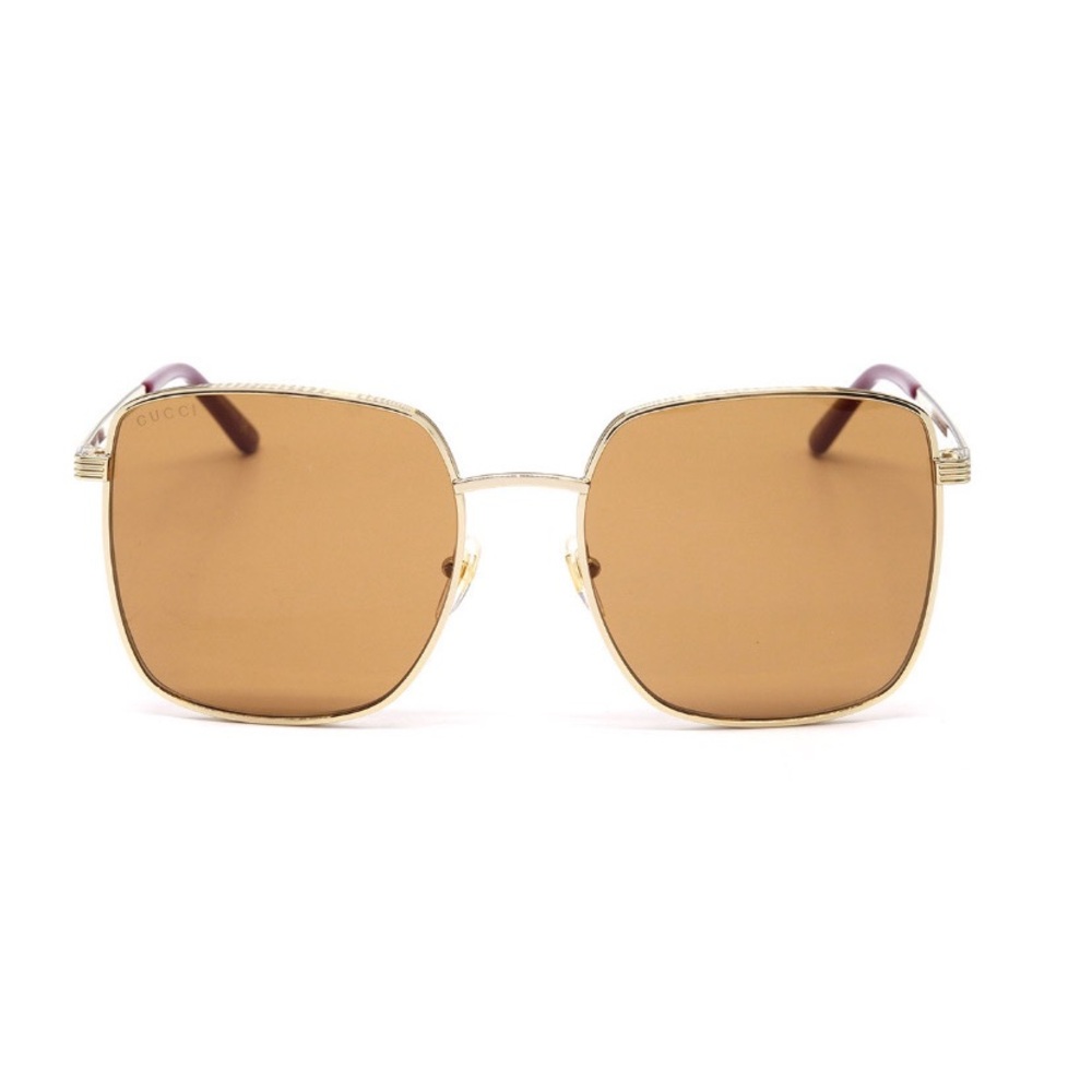 NEW AUTHENTIC GUCCI BROWN SUNGLASSES GUCCI UNISEX SUNGLASSES - Picture 4 of 6